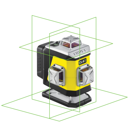 Nivel System CL4G - laser krzyżowy zielony 4 × 360° 4D Bluetooth